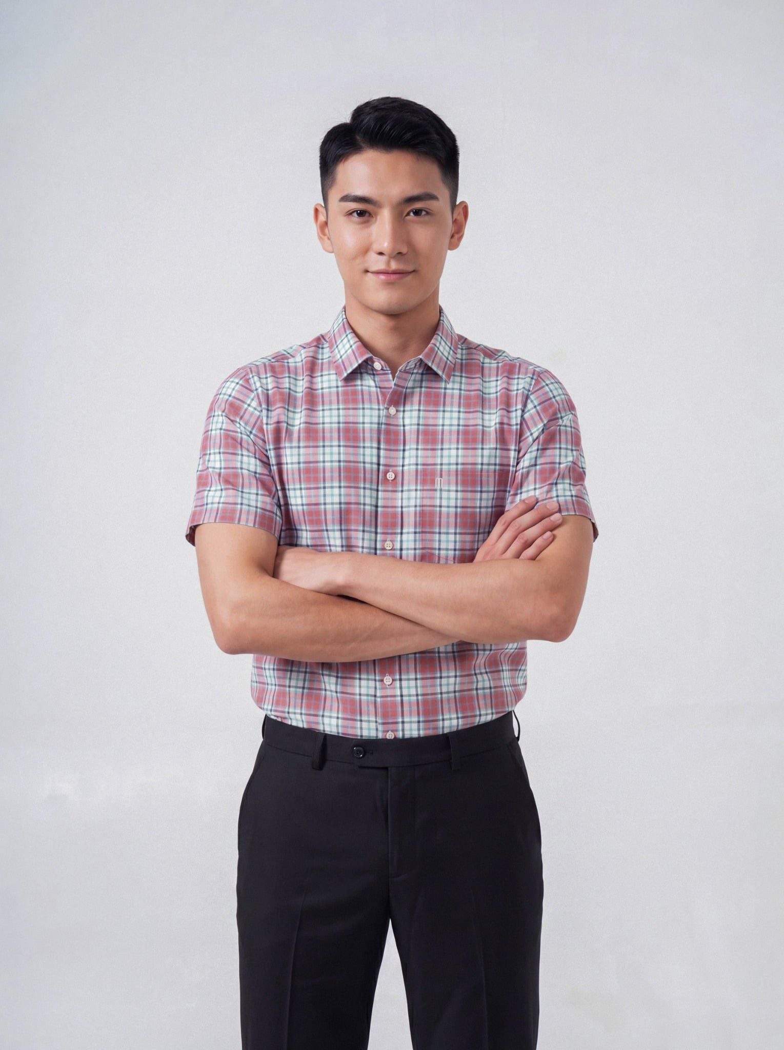 Sơ mi nam cộc tay May 10 form RegularFit mã 010126005 #1