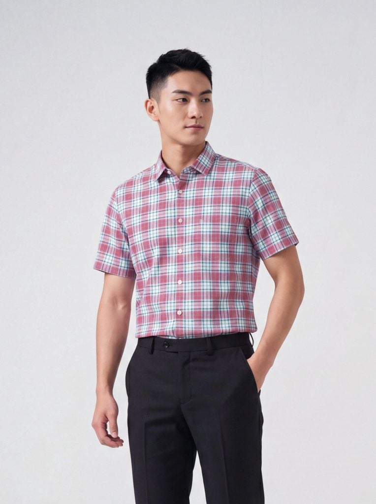 Sơ mi nam cộc tay May 10 form RegularFit mã 010126005 #1