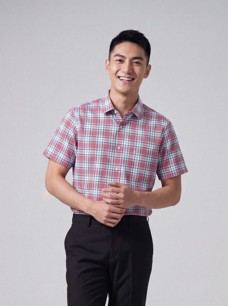 Sơ mi nam cộc tay May 10 form RegularFit mã 010126005 #1