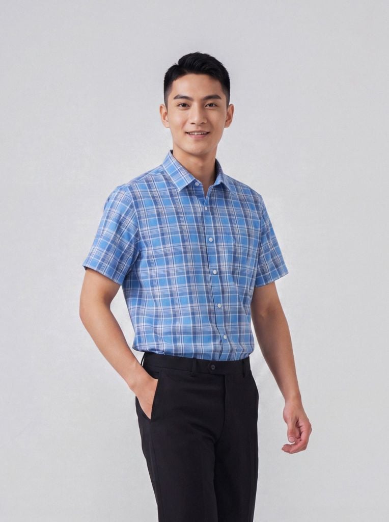 Sơ mi nam cộc tay May 10 form RegularFit mã 010126005 #2