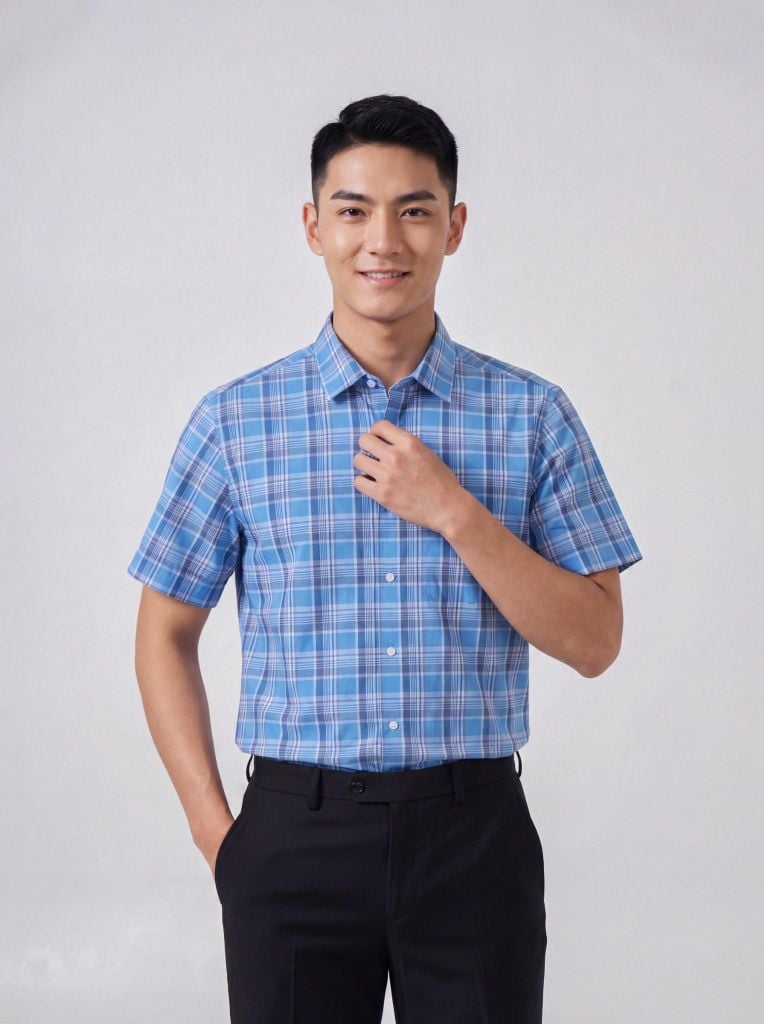 Sơ mi nam cộc tay May 10 form RegularFit mã 010126005 #2