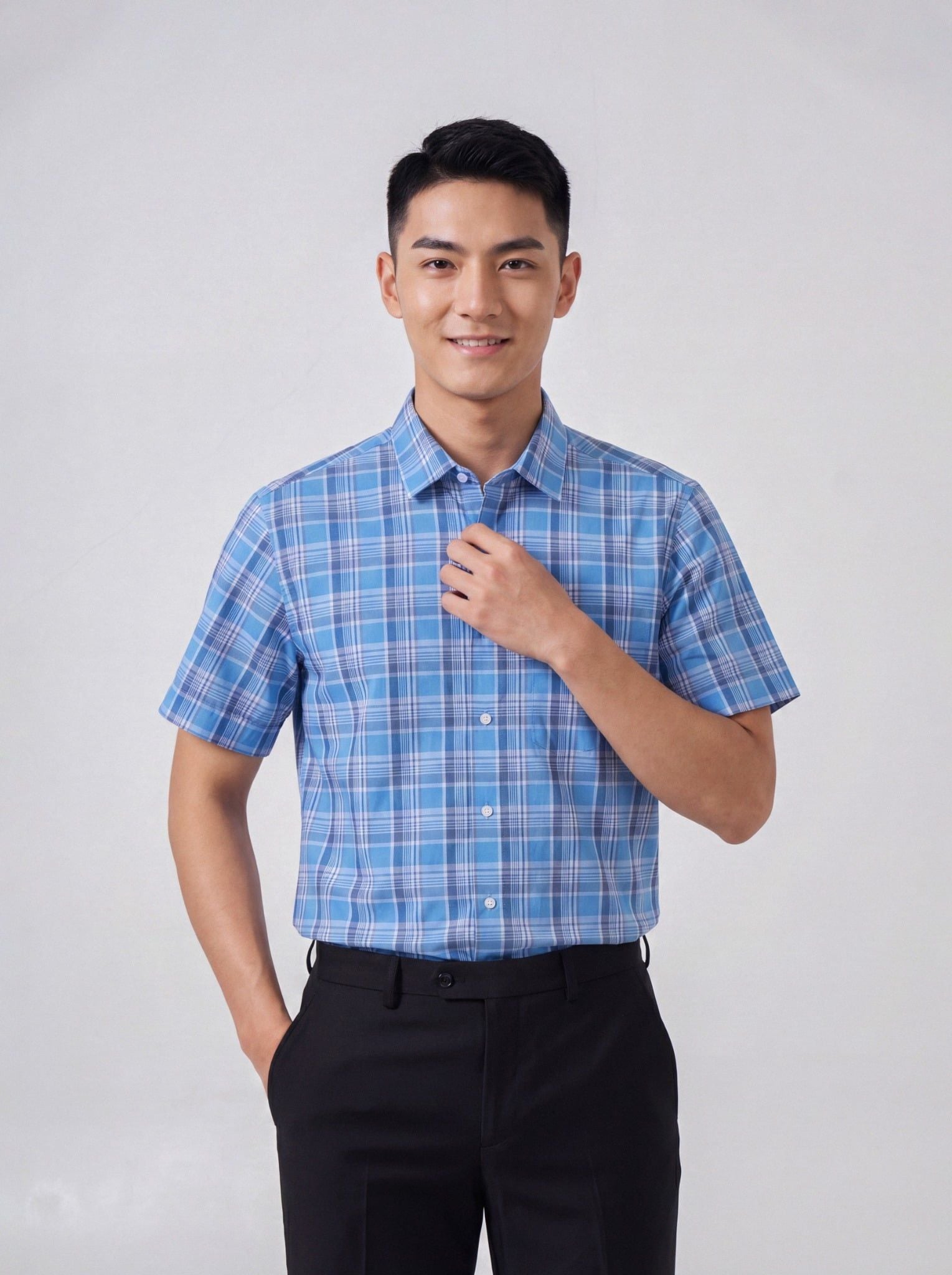 Sơ mi nam cộc tay May 10 form RegularFit mã 010126005 #2