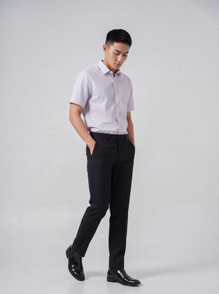 Sơ mi nam cộc tay May 10 form RegularFit mã 010126005 #3