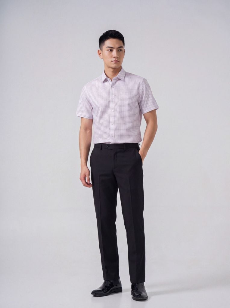 Sơ mi nam cộc tay May 10 form RegularFit mã 010126005 #3