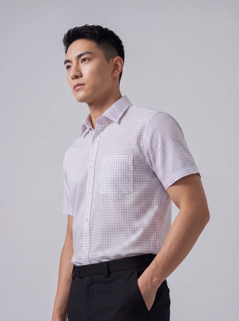 Sơ mi nam cộc tay May 10 form RegularFit mã 010126005 #3