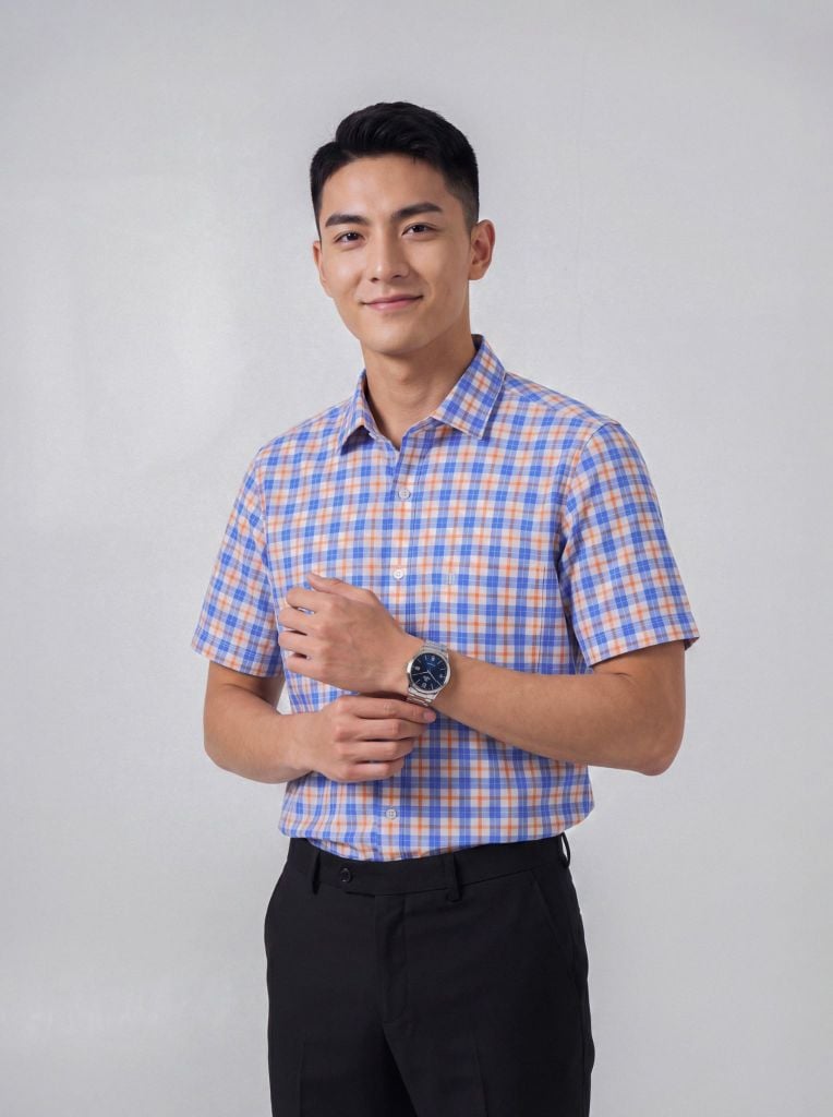 Sơ mi nam cộc tay May 10 form RegularFit mã 010126005 #8