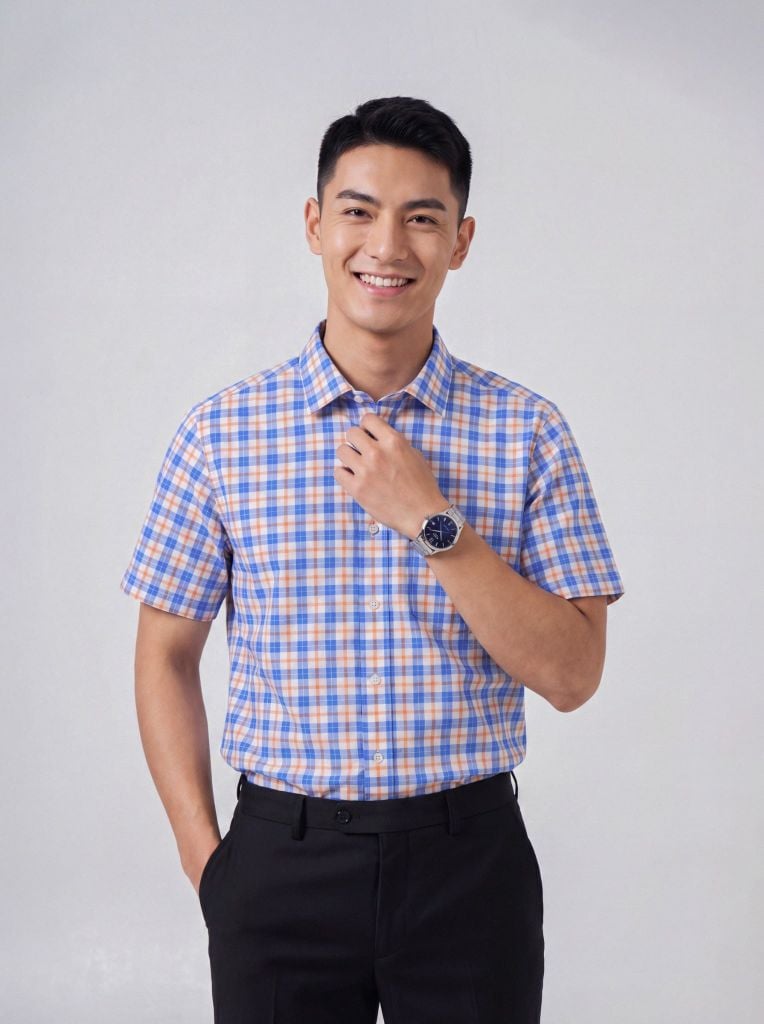 Sơ mi nam cộc tay May 10 form RegularFit mã 010126005 #8