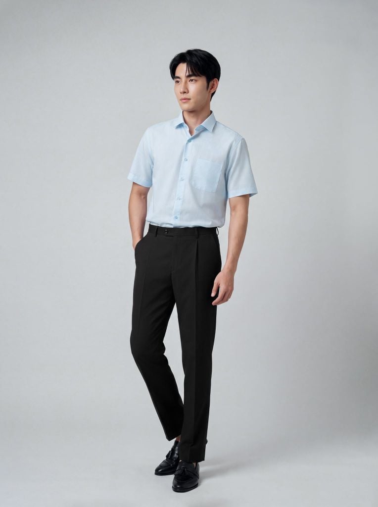 Sơ mi nam cộc tay May 10 form RegularFit mã 010126009GBV3 AM181