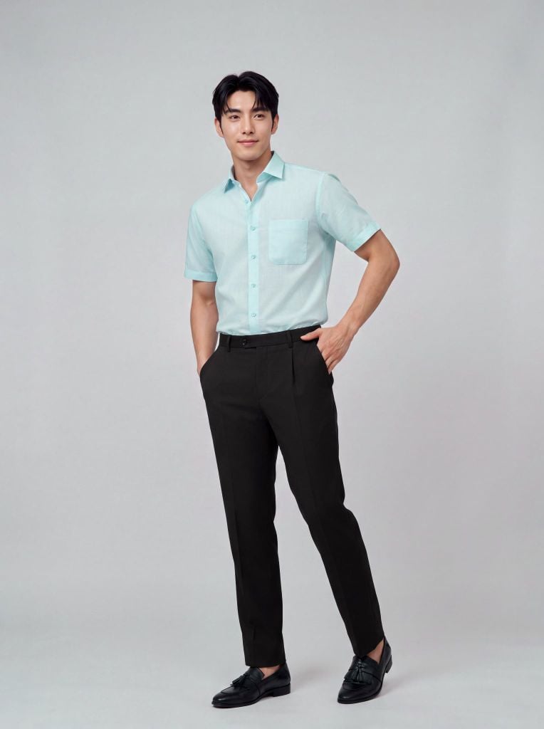 Sơ mi nam cộc tay May 10 form RegularFit mã 010126009GBV3 AM182