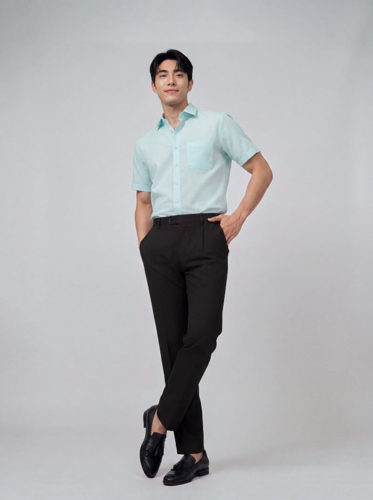 Sơ mi nam cộc tay May 10 form RegularFit mã 010126009GBV3 AM182