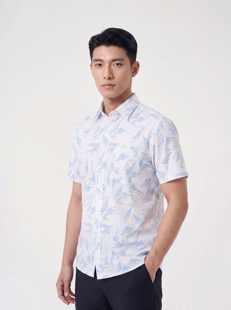 Sơ mi nam cộc tay May 10 form RegularFit mã 010126010GBN4 AH408