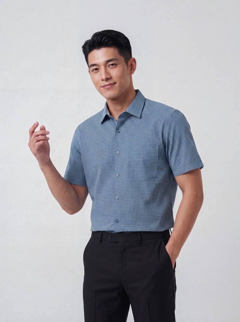 Sơ mi nam cộc tay May 10 form RegularFit mã 010126012 10