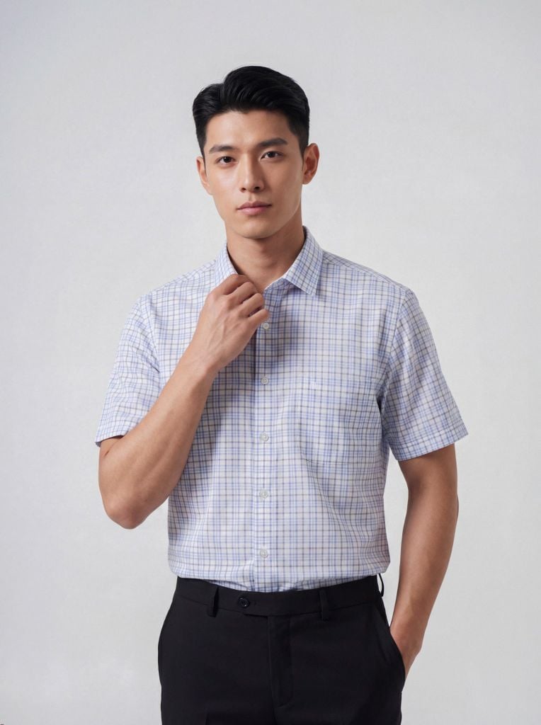Sơ mi nam cộc tay May 10 form RegularFit mã 010126012 11