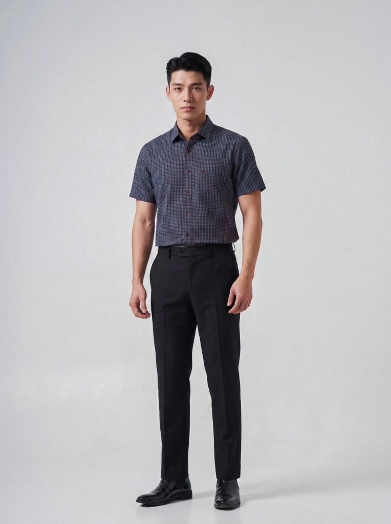 Sơ mi nam cộc tay May 10 form RegularFit mã 010126012 12