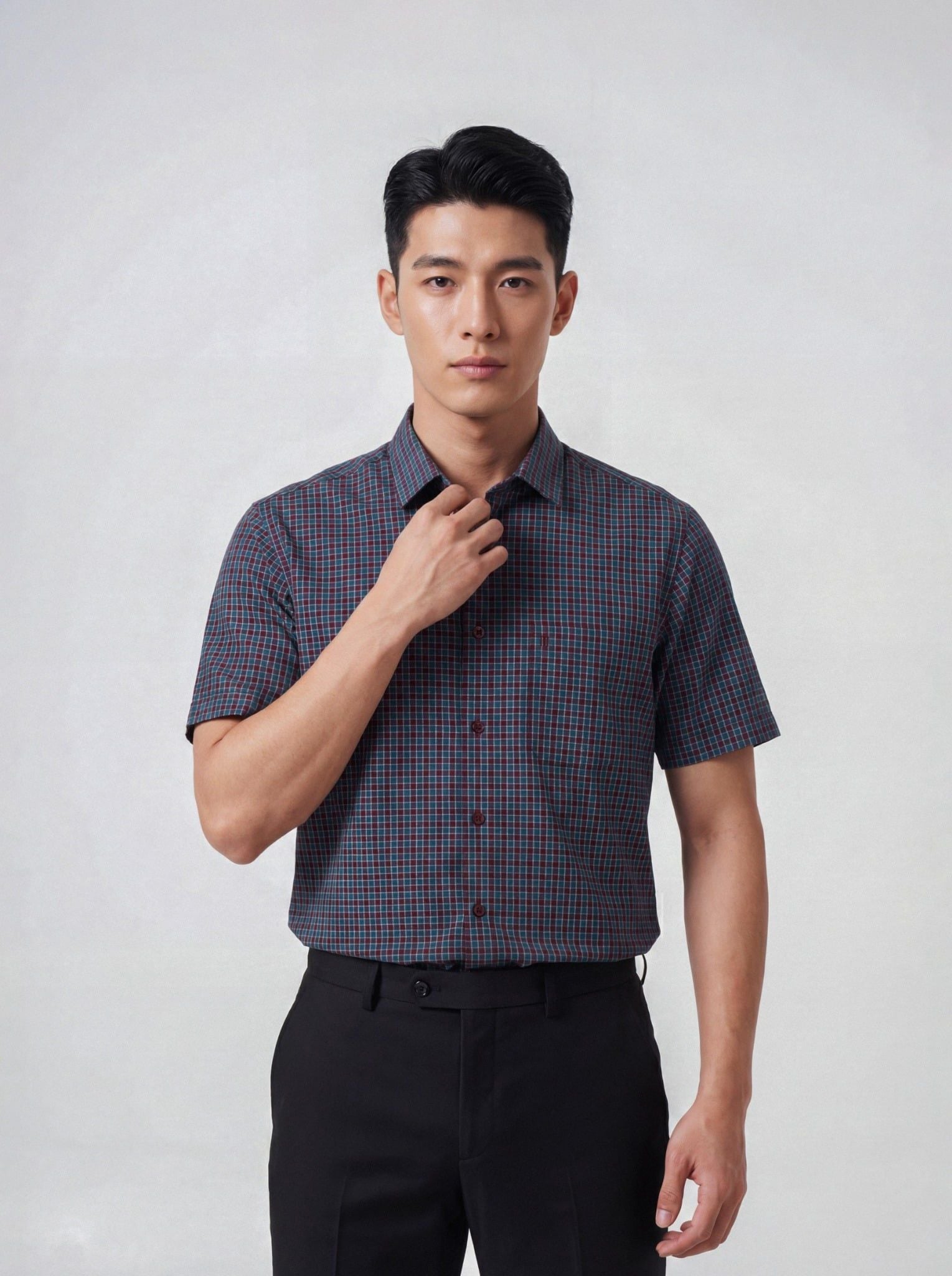 Sơ mi nam cộc tay May 10 form RegularFit mã 010126012 12