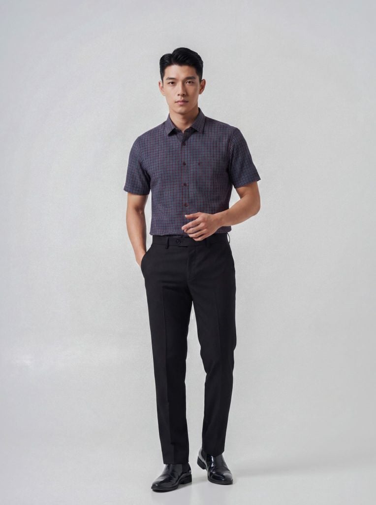 Sơ mi nam cộc tay May 10 form RegularFit mã 010126012 12