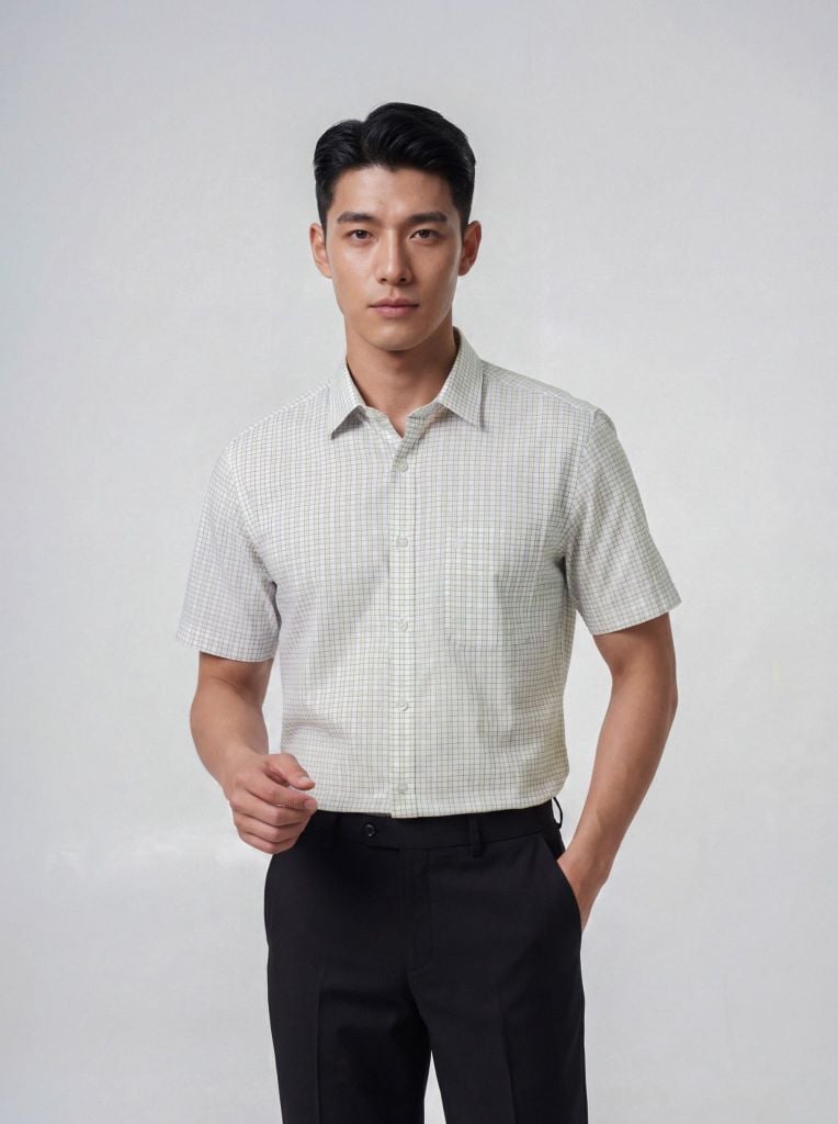 Sơ mi nam cộc tay May 10 form RegularFit mã 010126012 13