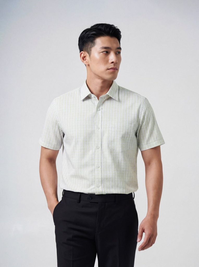 Sơ mi nam cộc tay May 10 form RegularFit mã 010126012 13