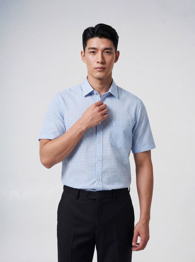 Sơ mi nam cộc tay May 10 form RegularFit mã 010126012 14
