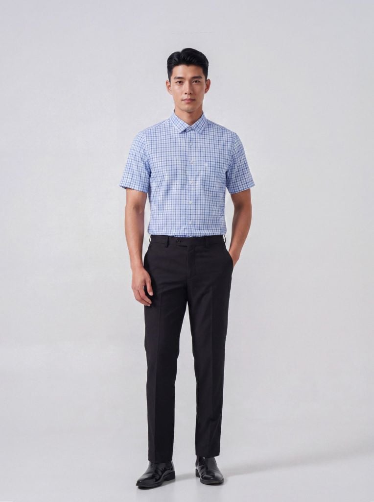 Sơ mi nam cộc tay May 10 form RegularFit mã 010126012 17