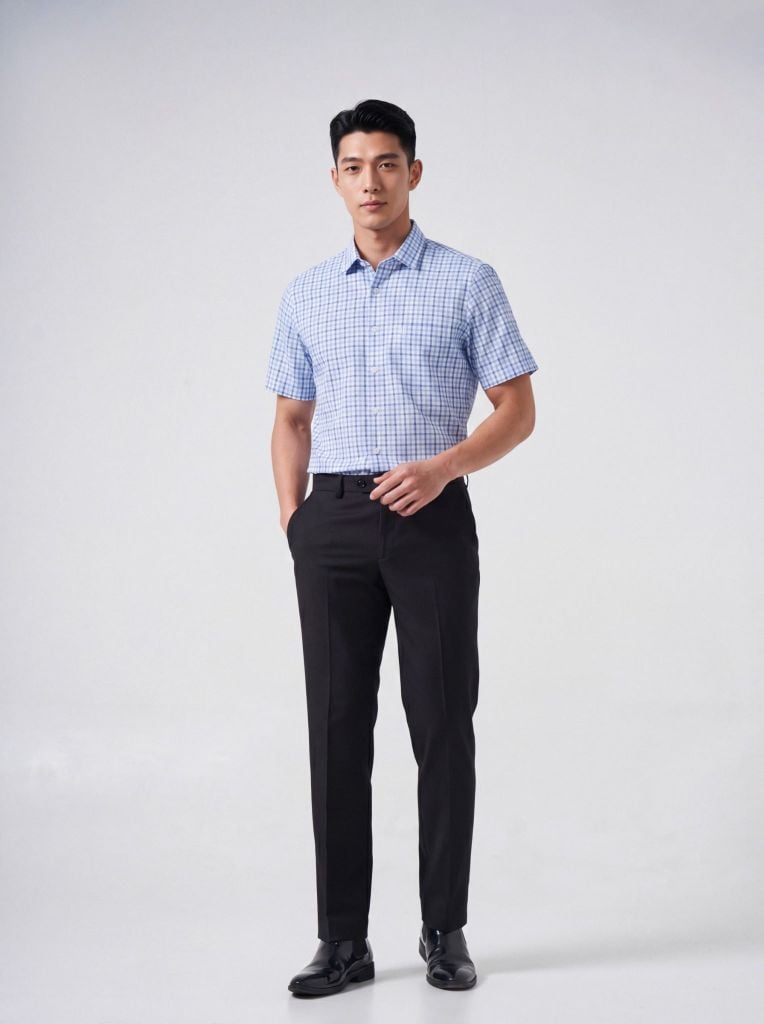 Sơ mi nam cộc tay May 10 form RegularFit mã 010126012 17