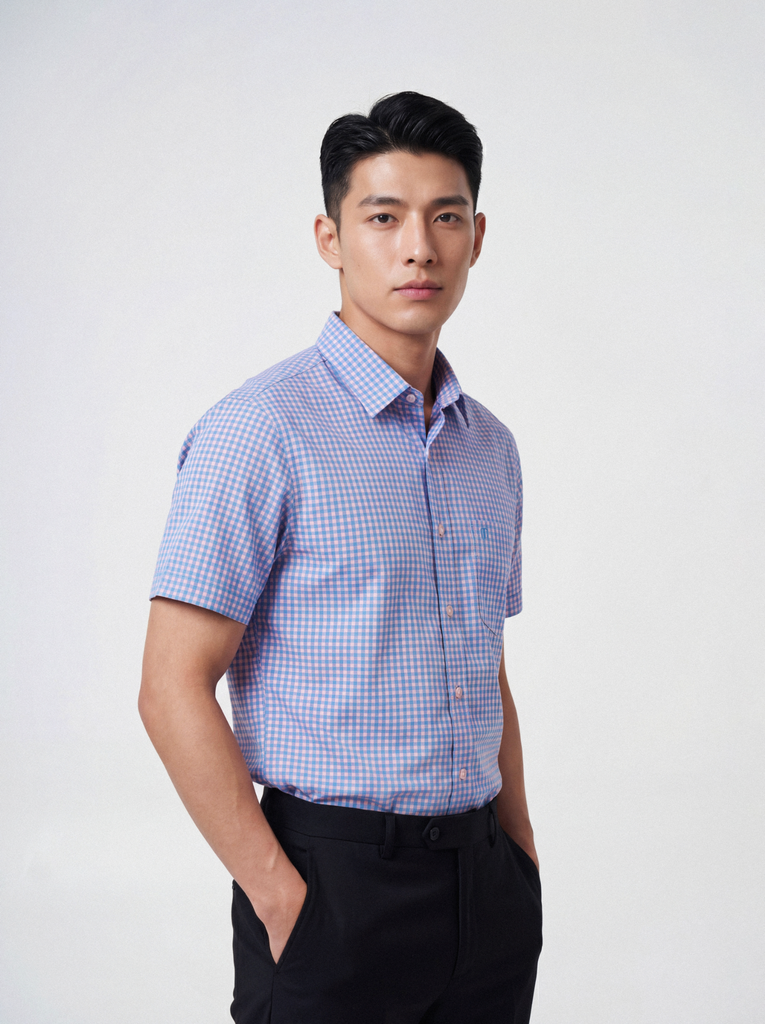 Sơ mi nam cộc tay May 10 form RegularFit mã 010126012 1