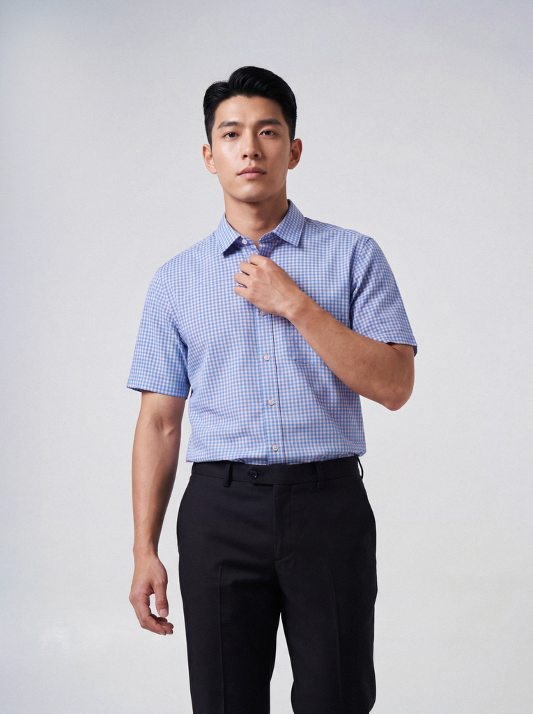 Sơ mi nam cộc tay May 10 form RegularFit mã 010126012 1