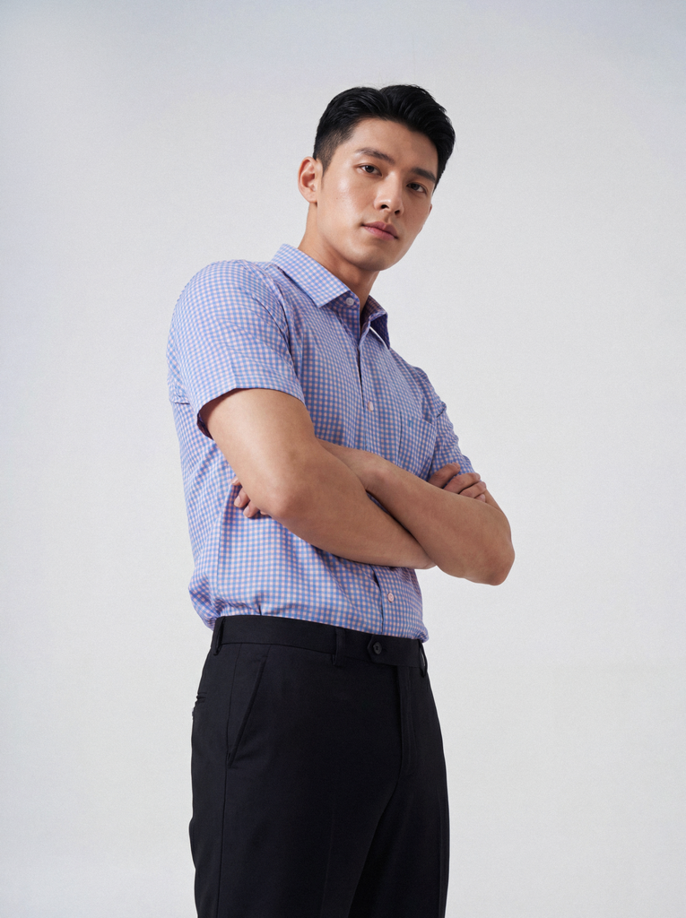 Sơ mi nam cộc tay May 10 form RegularFit mã 010126012 1