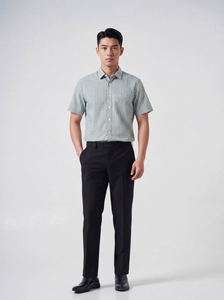 Sơ mi nam cộc tay May 10 form RegularFit mã 010126012 4