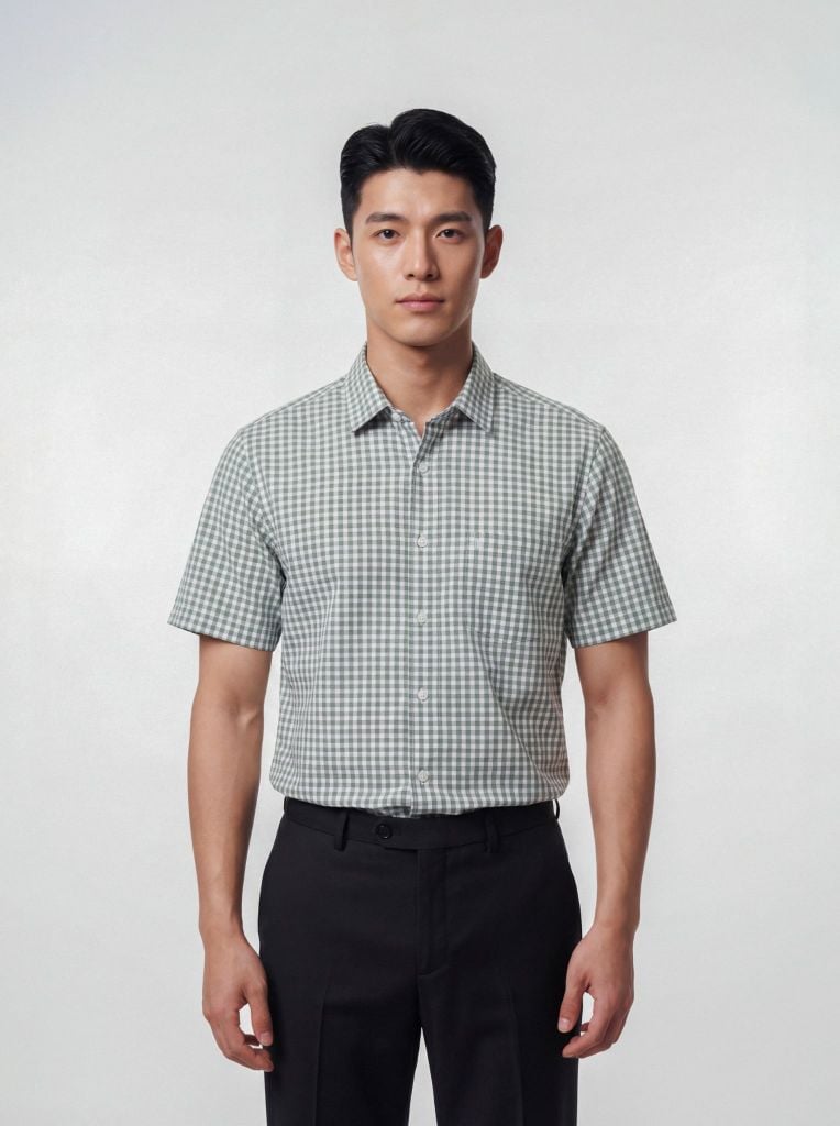 Sơ mi nam cộc tay May 10 form RegularFit mã 010126012 4