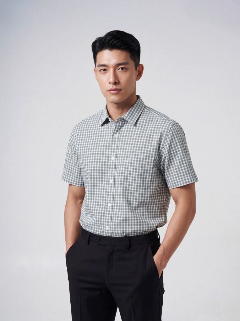 Sơ mi nam cộc tay May 10 form RegularFit mã 010126012 4