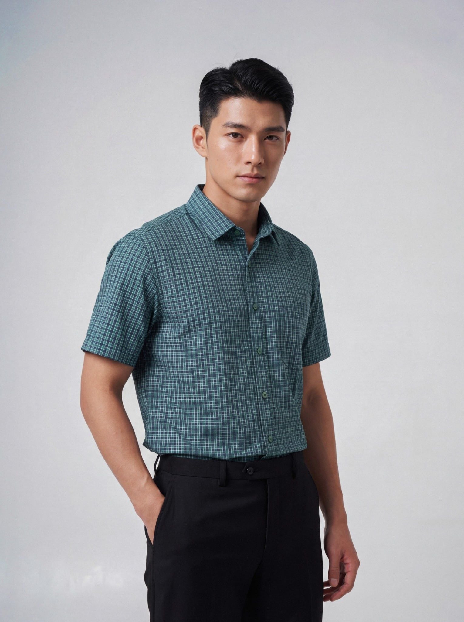 Sơ mi nam cộc tay May 10 form RegularFit mã 010126012 5