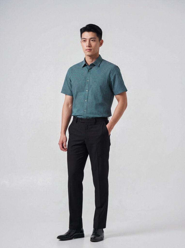 Sơ mi nam cộc tay May 10 form RegularFit mã 010126012 5