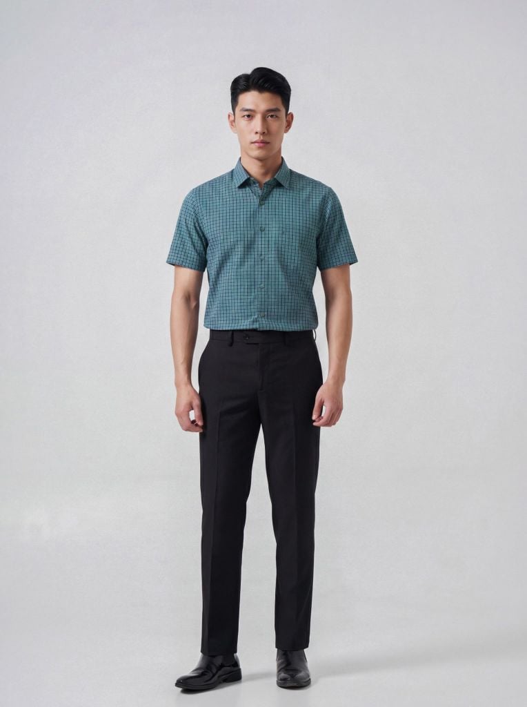 Sơ mi nam cộc tay May 10 form RegularFit mã 010126012 5