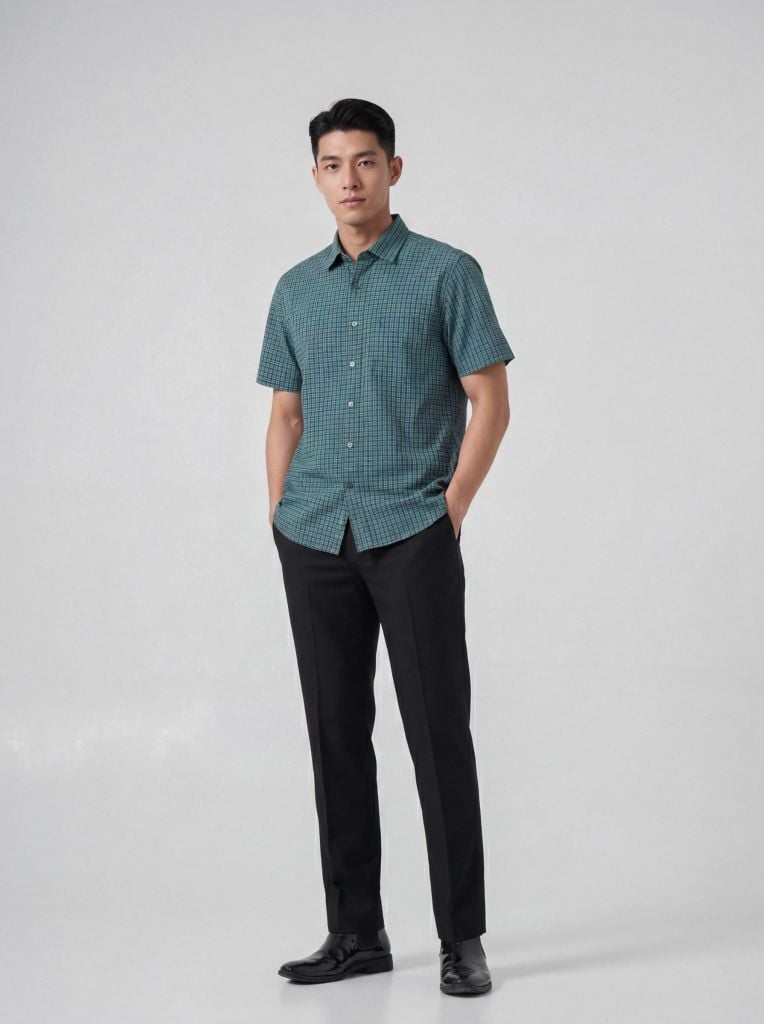 Sơ mi nam cộc tay May 10 form RegularFit mã 010126012 5