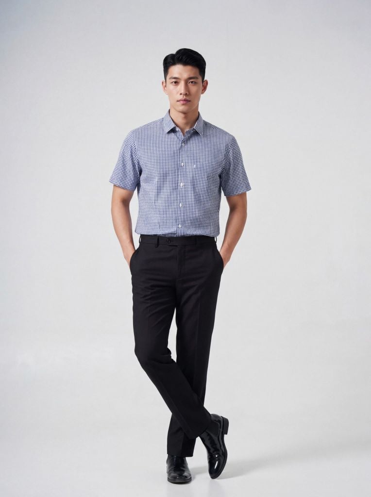 Sơ mi nam cộc tay May 10 form RegularFit mã 010126012 6