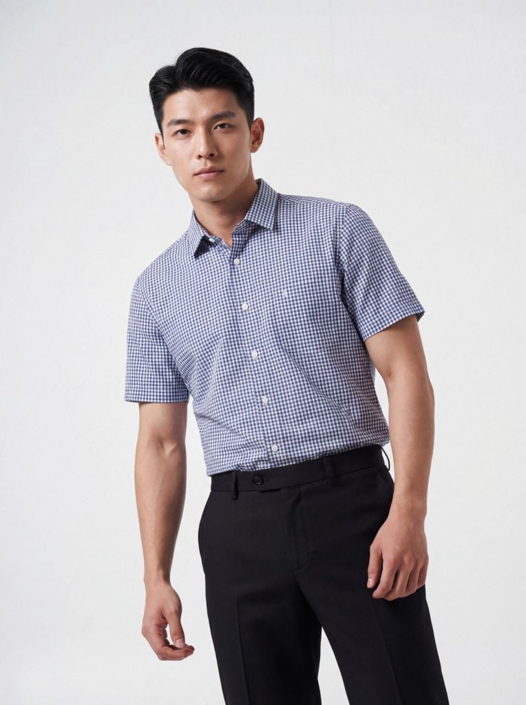 Sơ mi nam cộc tay May 10 form RegularFit mã 010126012 6