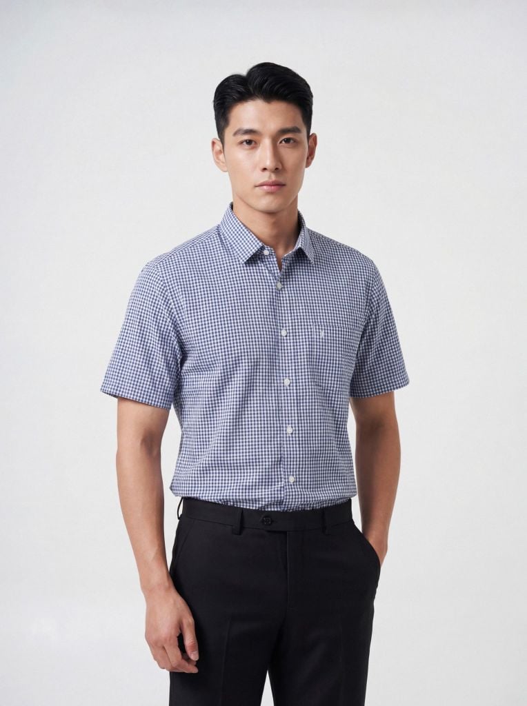 Sơ mi nam cộc tay May 10 form RegularFit mã 010126012 6