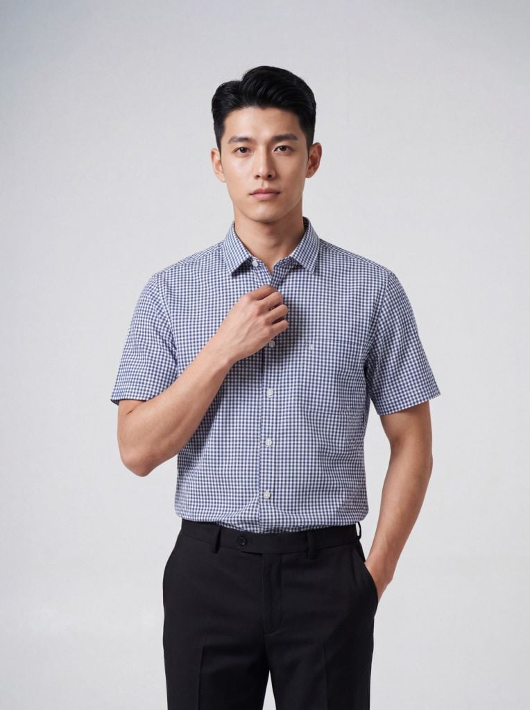 Sơ mi nam cộc tay May 10 form RegularFit mã 010126012 6