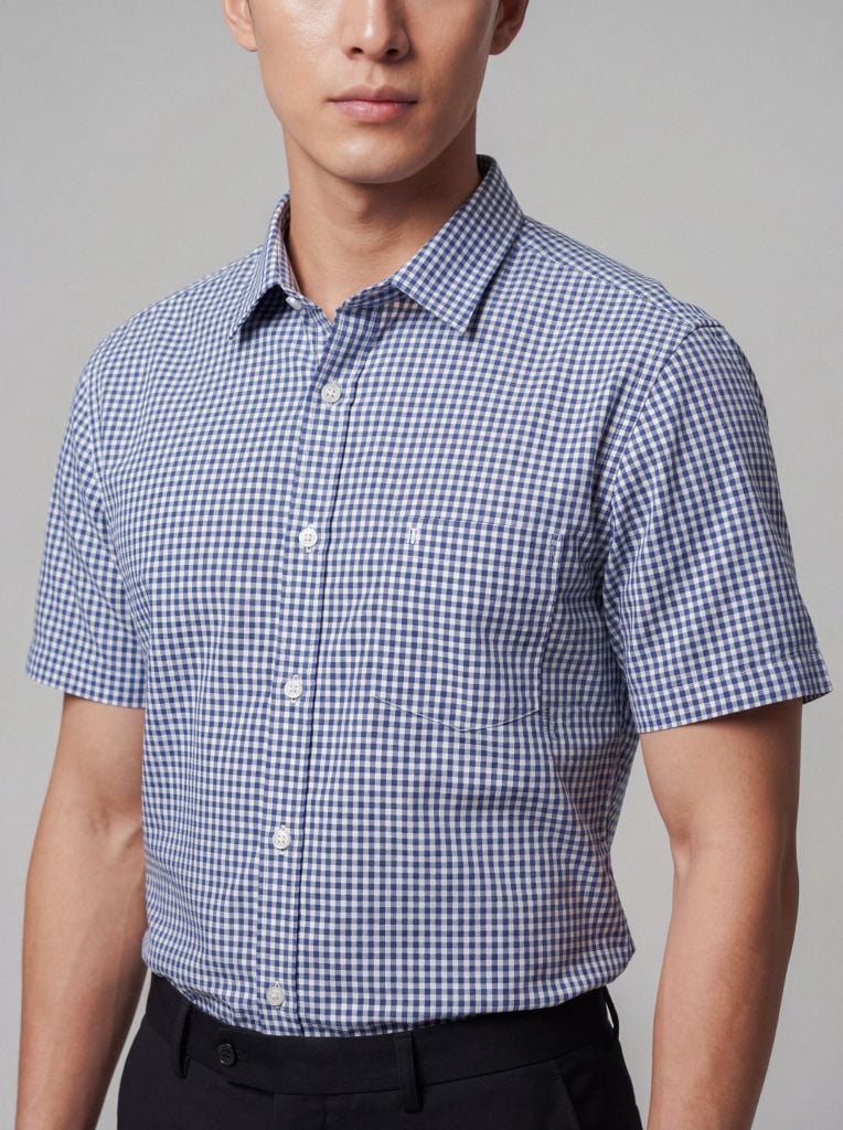 Sơ mi nam cộc tay May 10 form RegularFit mã 010126012 6