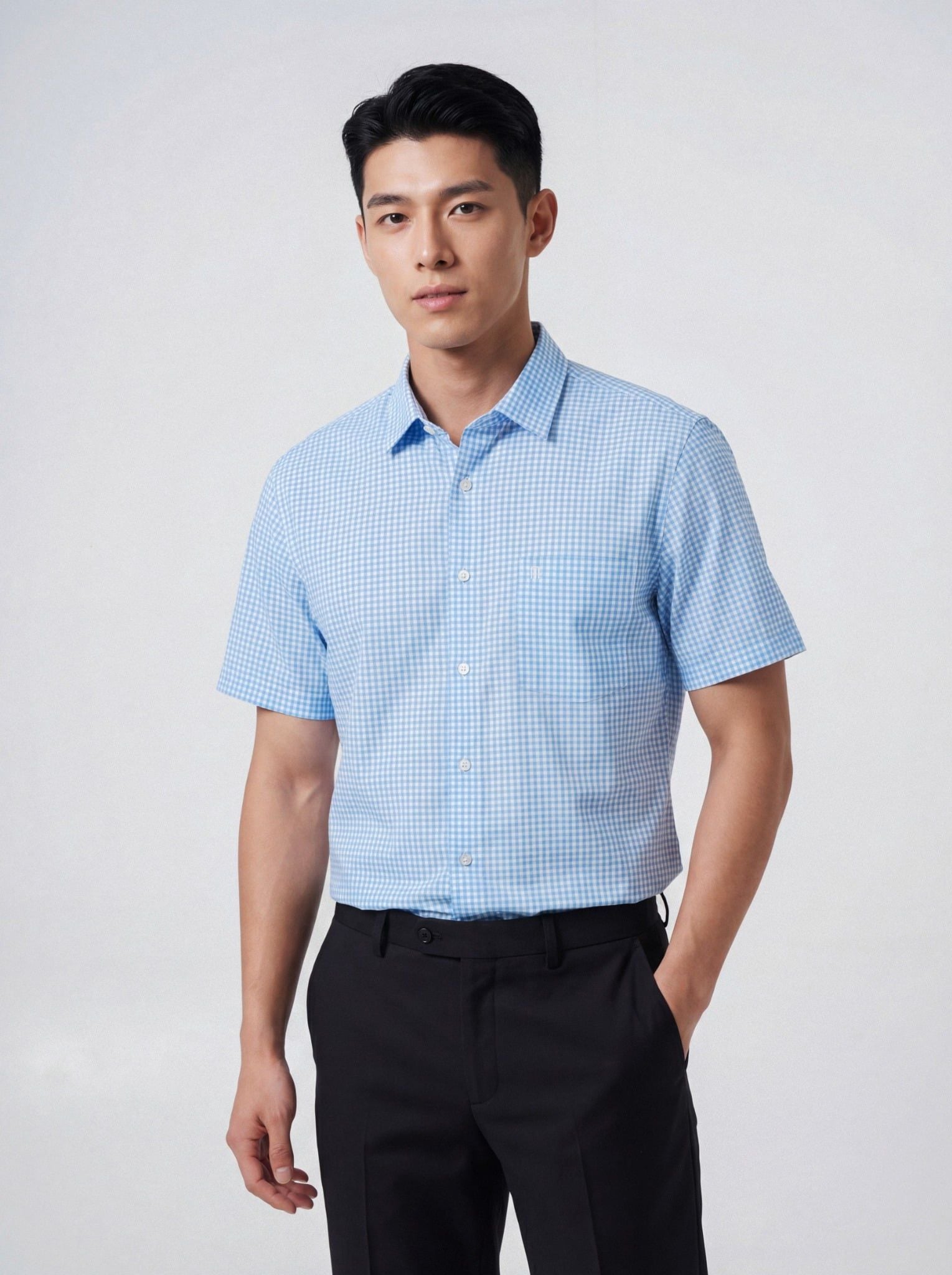 Sơ mi nam cộc tay May 10 form RegularFit mã 010126012 7