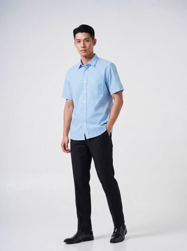Sơ mi nam cộc tay May 10 form RegularFit mã 010126012 7