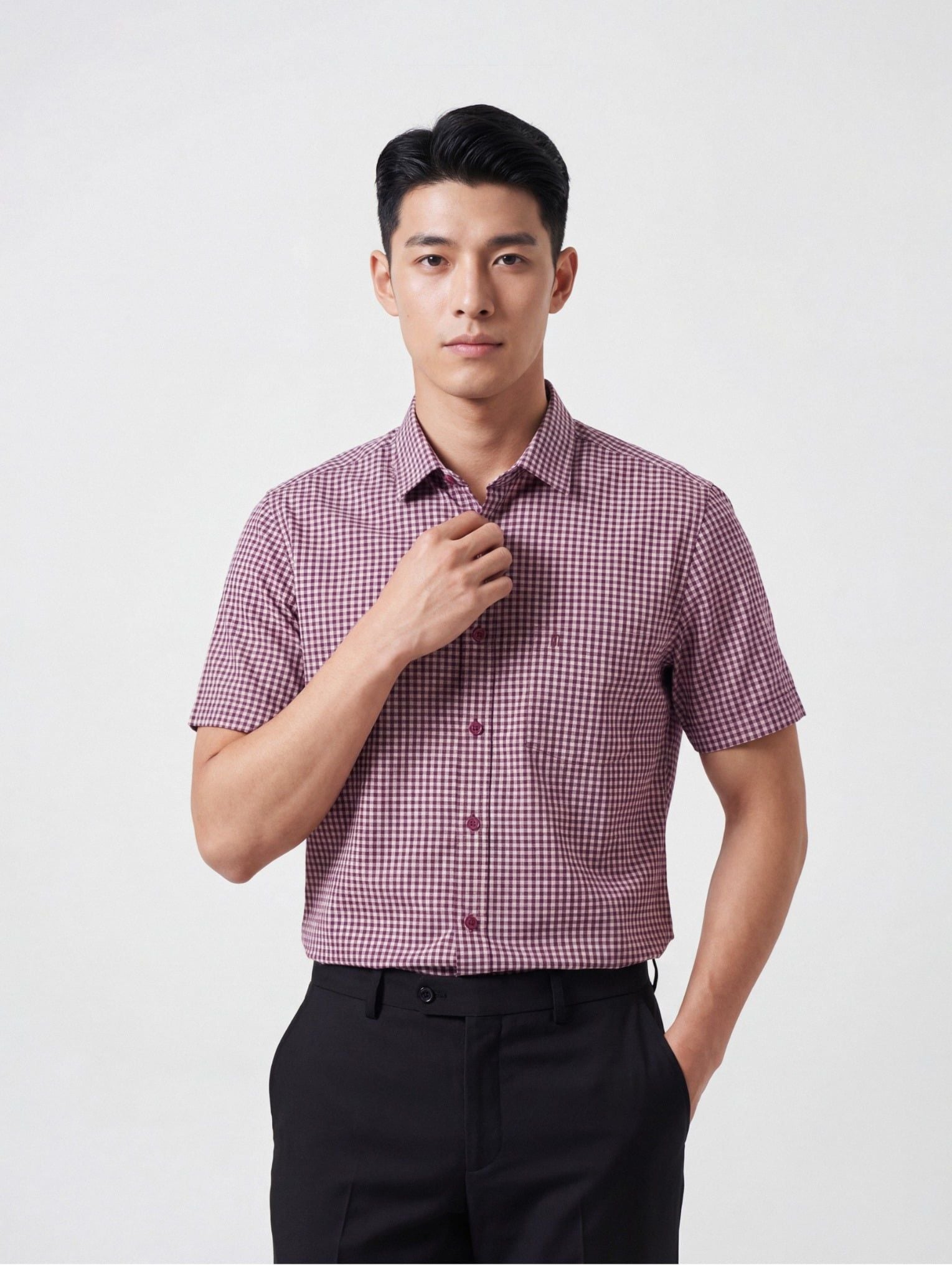 Sơ mi nam cộc tay May 10 form RegularFit mã 010126012 8