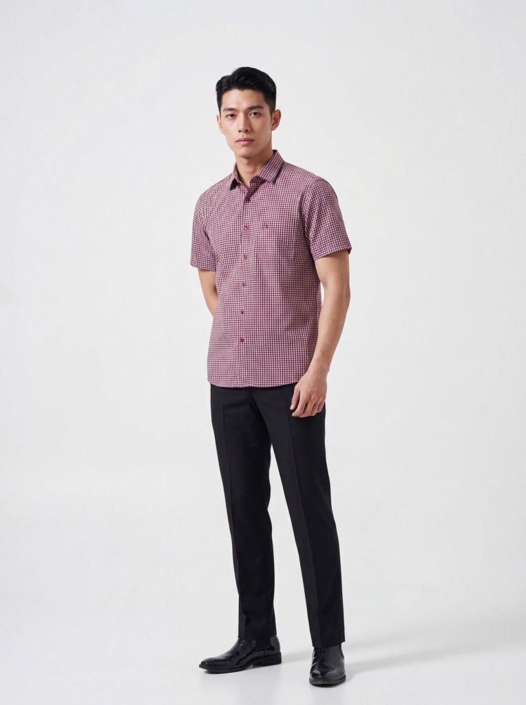 Sơ mi nam cộc tay May 10 form RegularFit mã 010126012 8