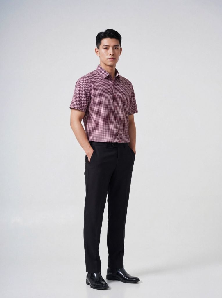 Sơ mi nam cộc tay May 10 form RegularFit mã 010126012 8