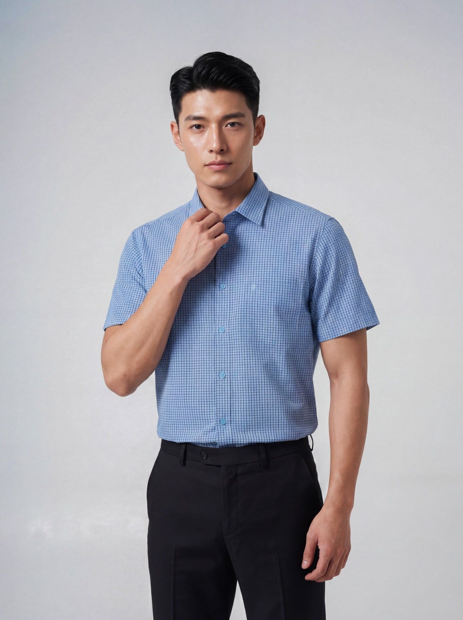 Sơ mi nam cộc tay May 10 form RegularFit mã 010126012 9