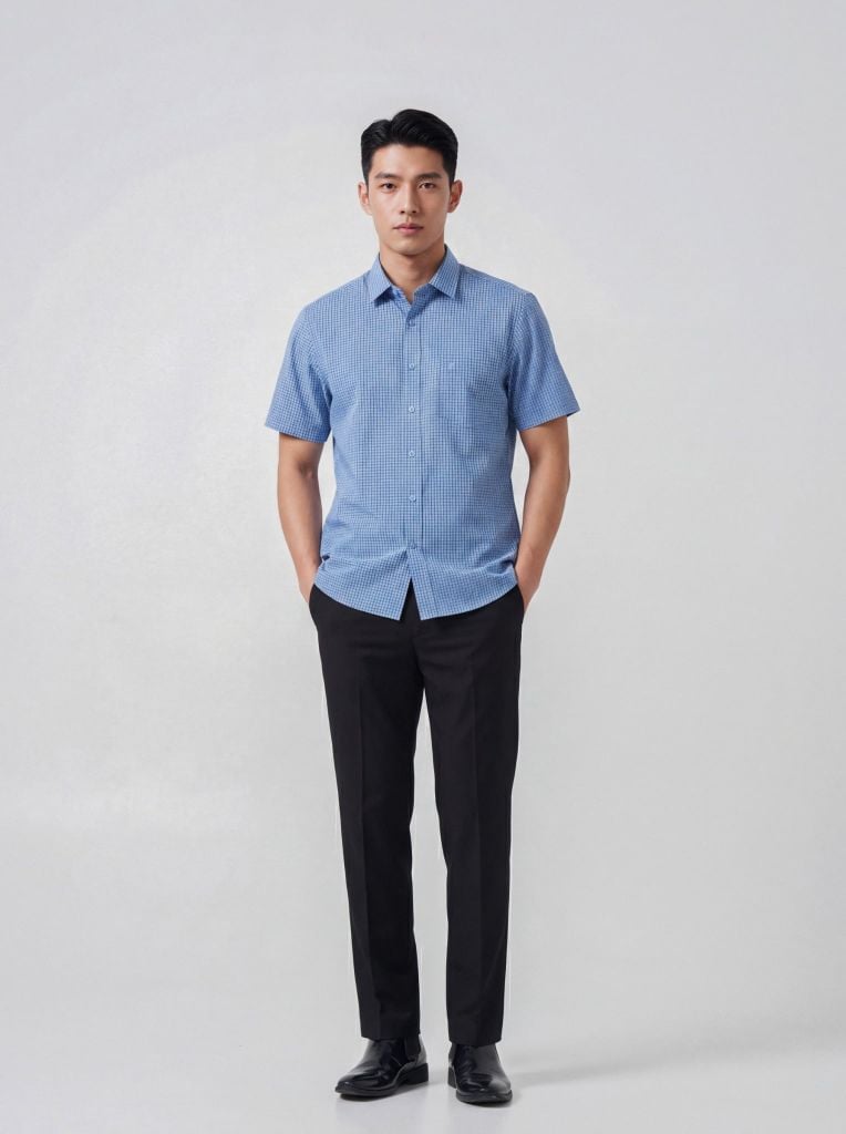 Sơ mi nam cộc tay May 10 form RegularFit mã 010126012 9