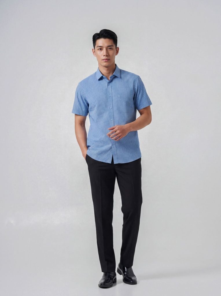 Sơ mi nam cộc tay May 10 form RegularFit mã 010126012 9