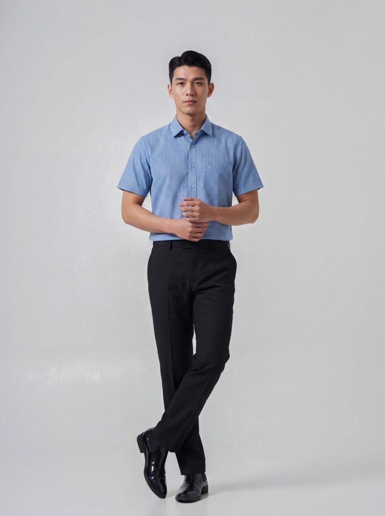 Sơ mi nam cộc tay May 10 form RegularFit mã 010126012 9