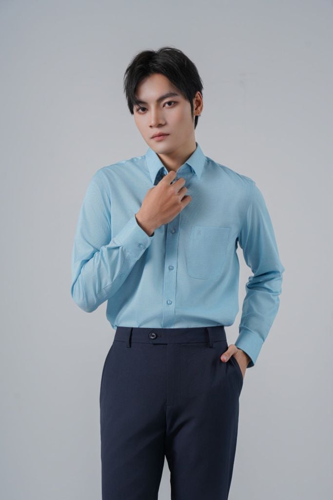 Sơ mi nam dài tay May 10 mã 010126013 AH421